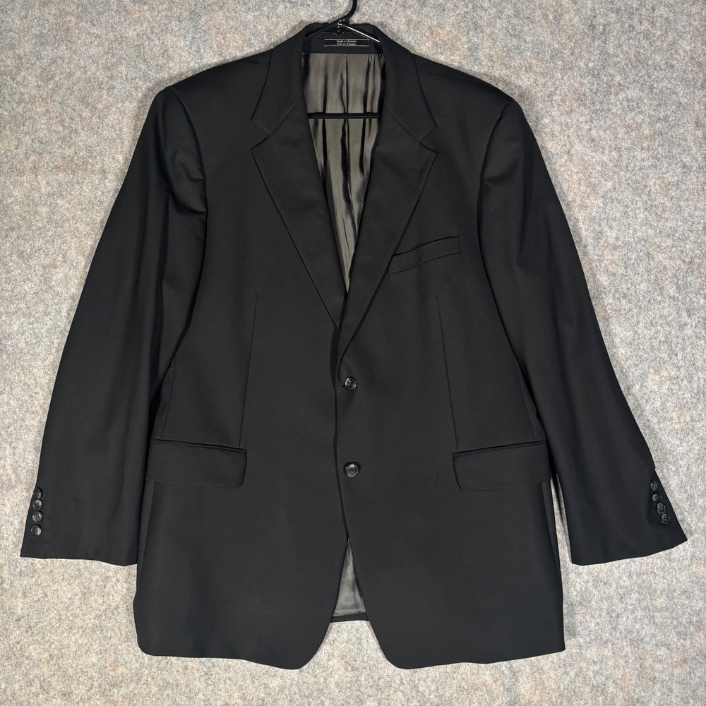 Theory Suit Mens 46R Black Wool Blend Jace S Culture Two Button Blazer Trousers